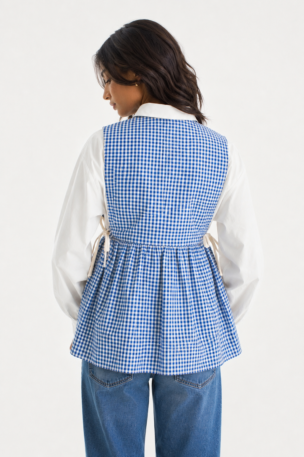 Cloud Nine Gingham Vest