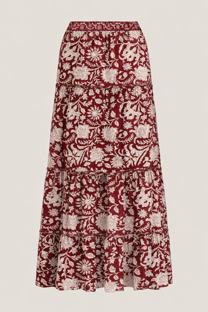 Vibe Check Floral Skirt
