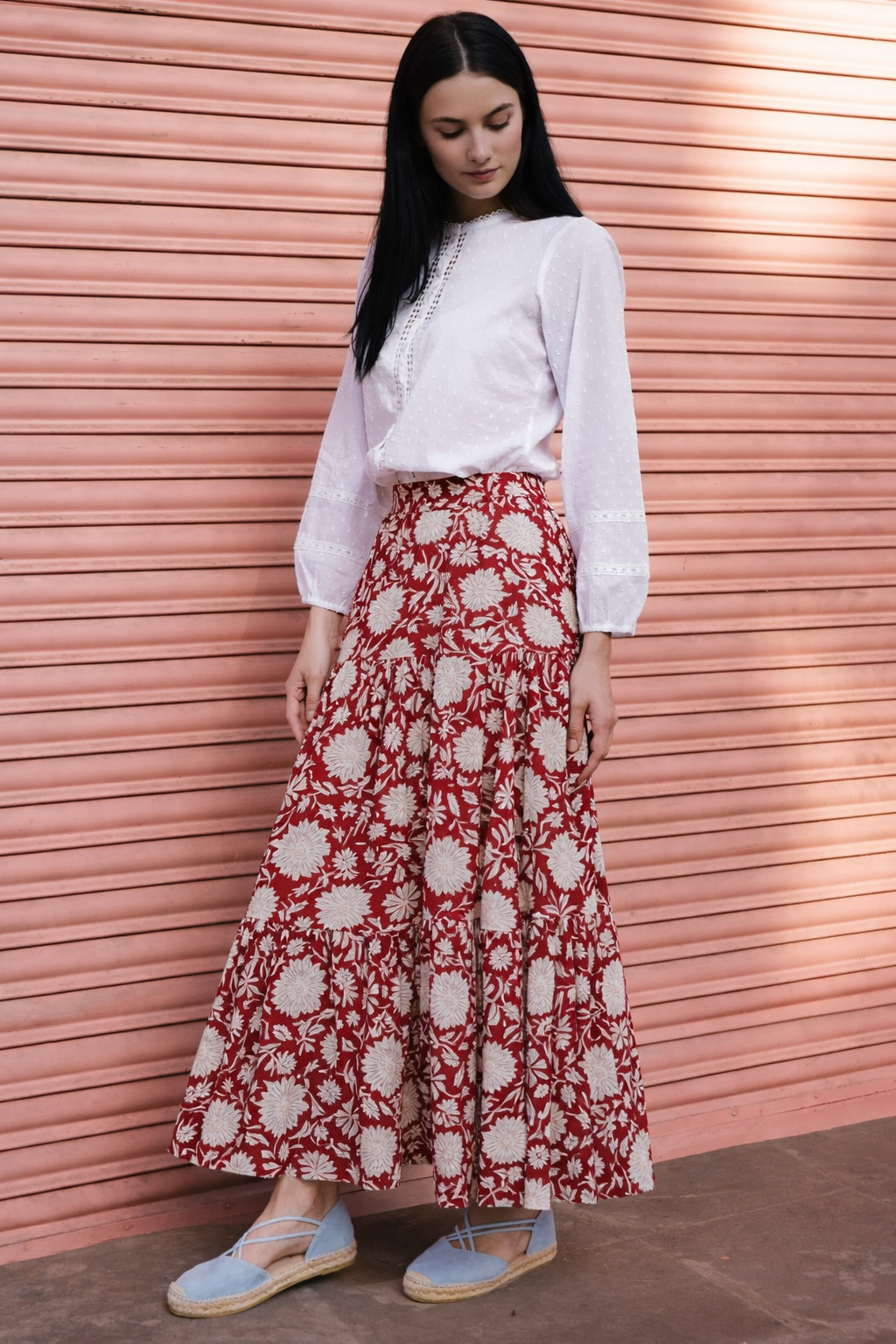 Vibe Check Floral Skirt