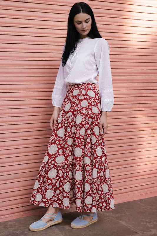 Vibe Check Floral Skirt