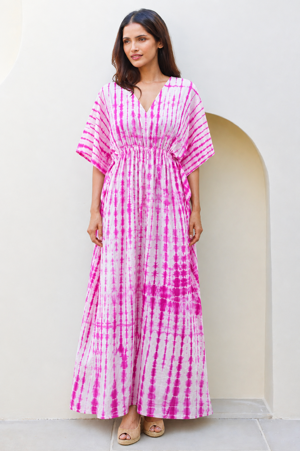 Pink Mirage Kaftan Dress