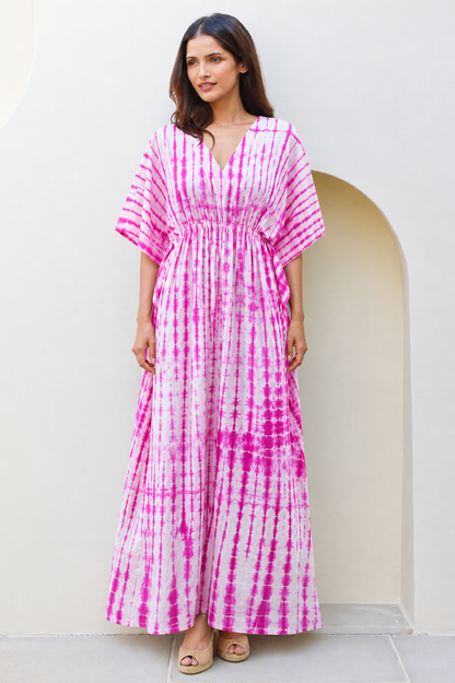 Pink Mirage Kaftan Dress