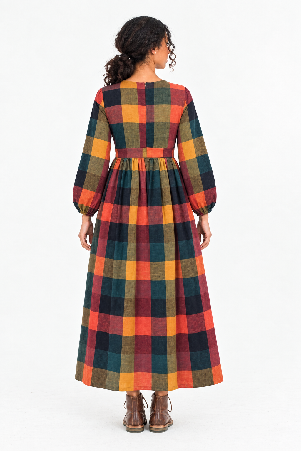 The Autumn Check-In Dress