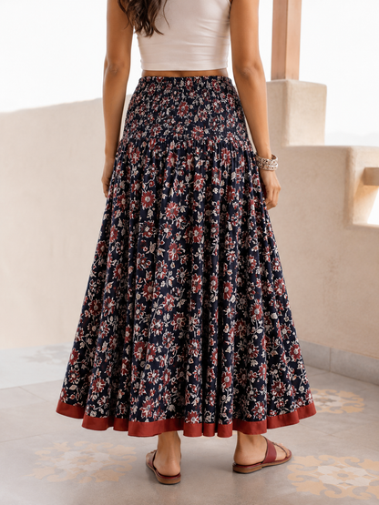 Rust and Bloom Skirt
