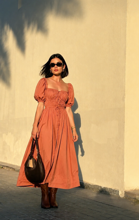 Cinnamon Spin Dress