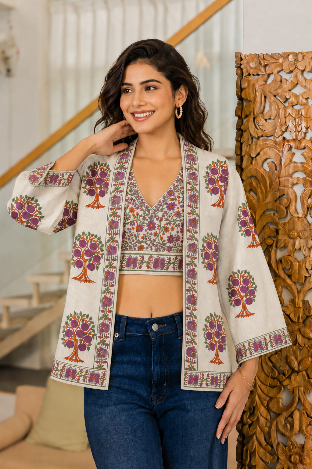 The Orchard Edit Bralette and Shrug Set
