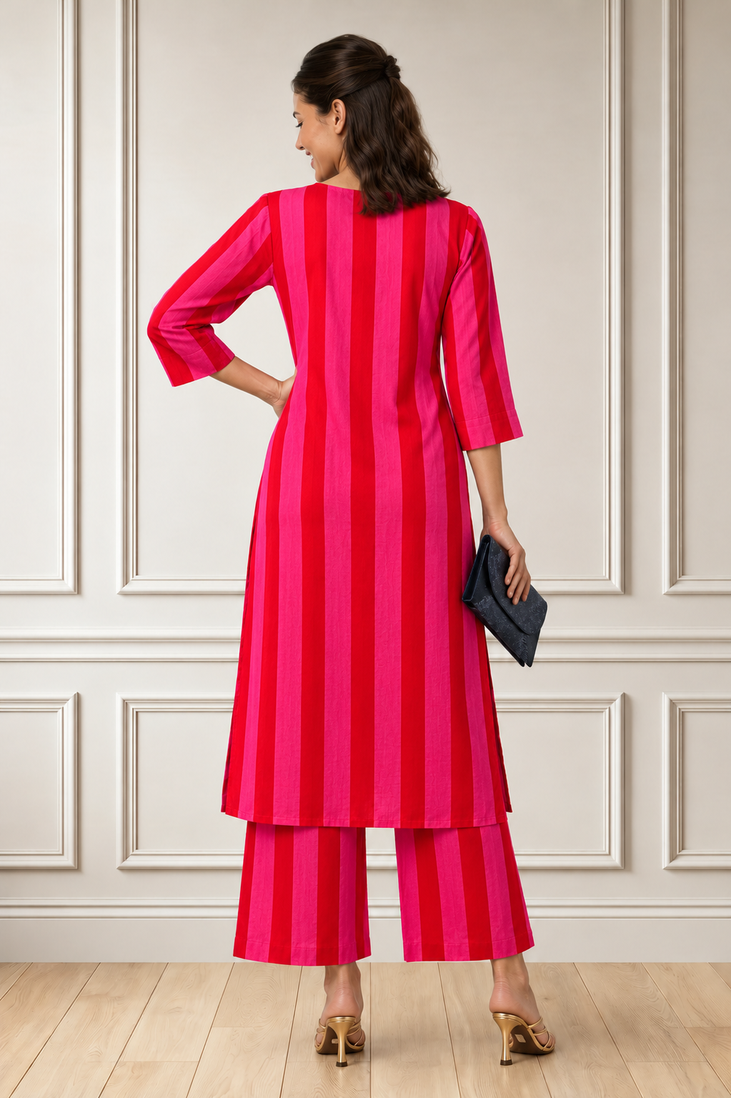 The Stripe Hype Kurta Set