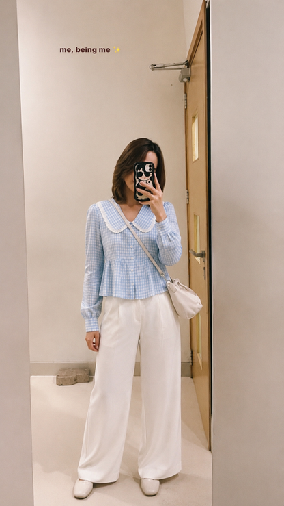 Very Demure Gingham Top