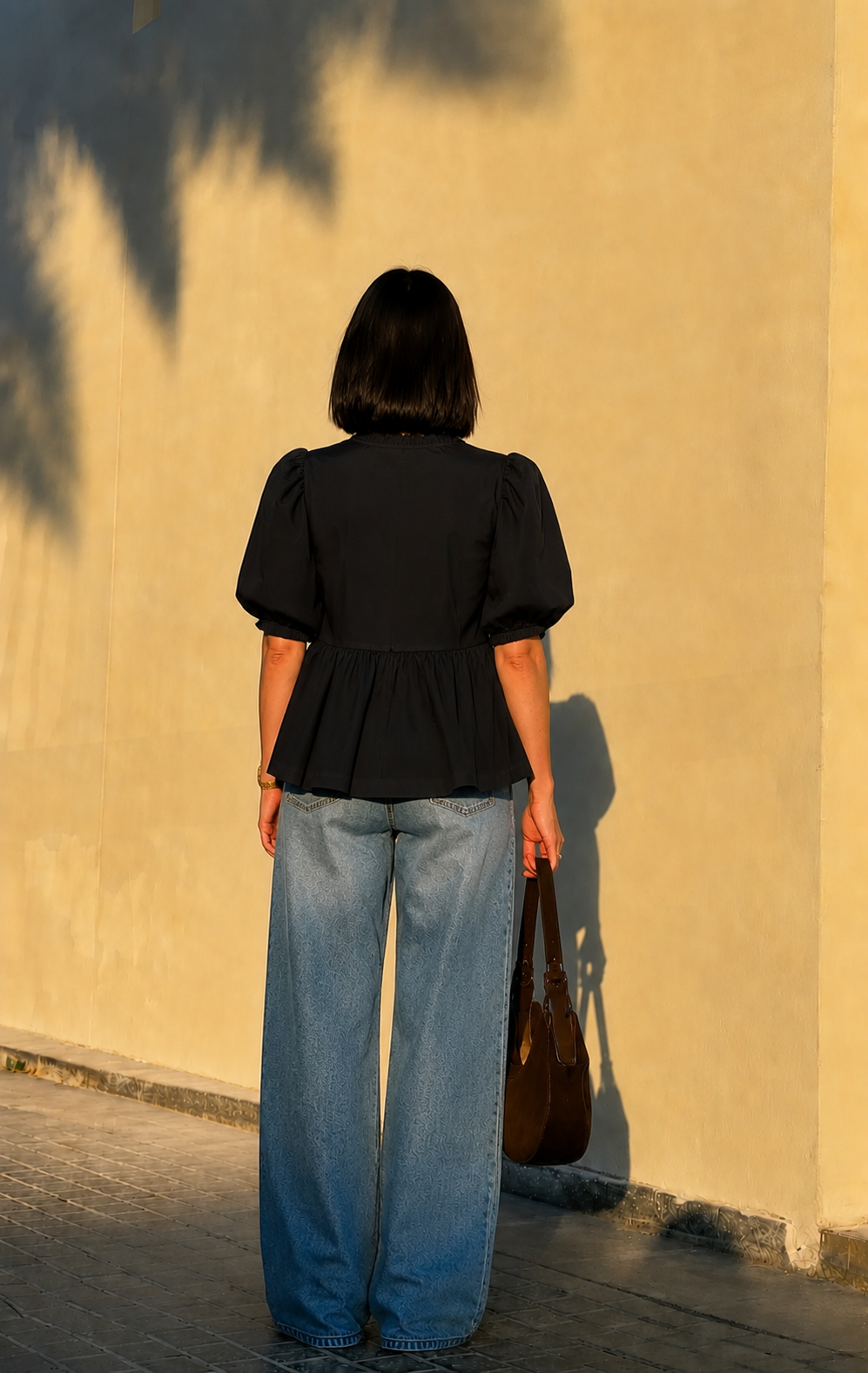 The Classic Black Poplin Top