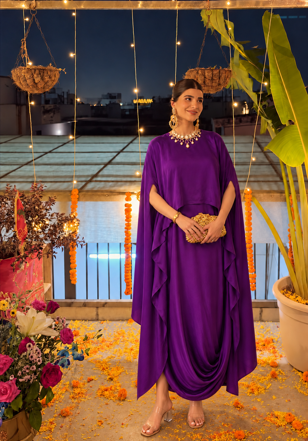 Draped in Drama Dress
