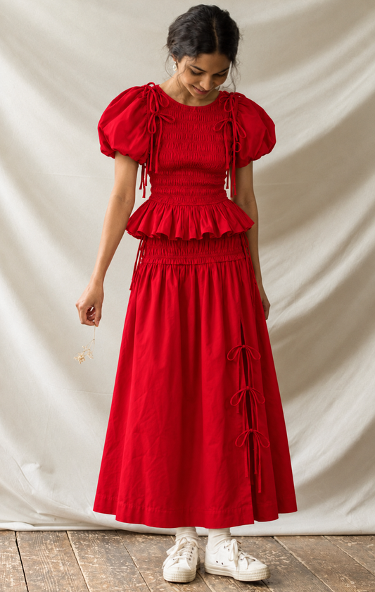 Red Ruffle Set