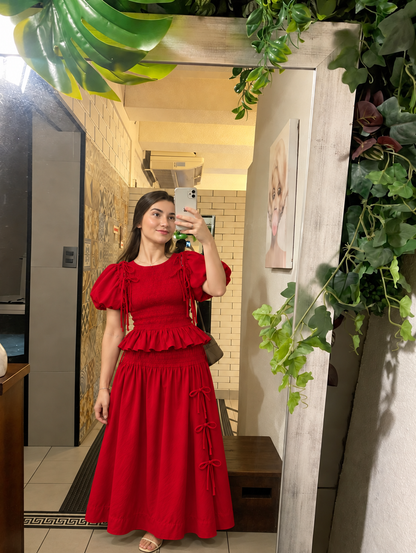 Red Ruffle Set