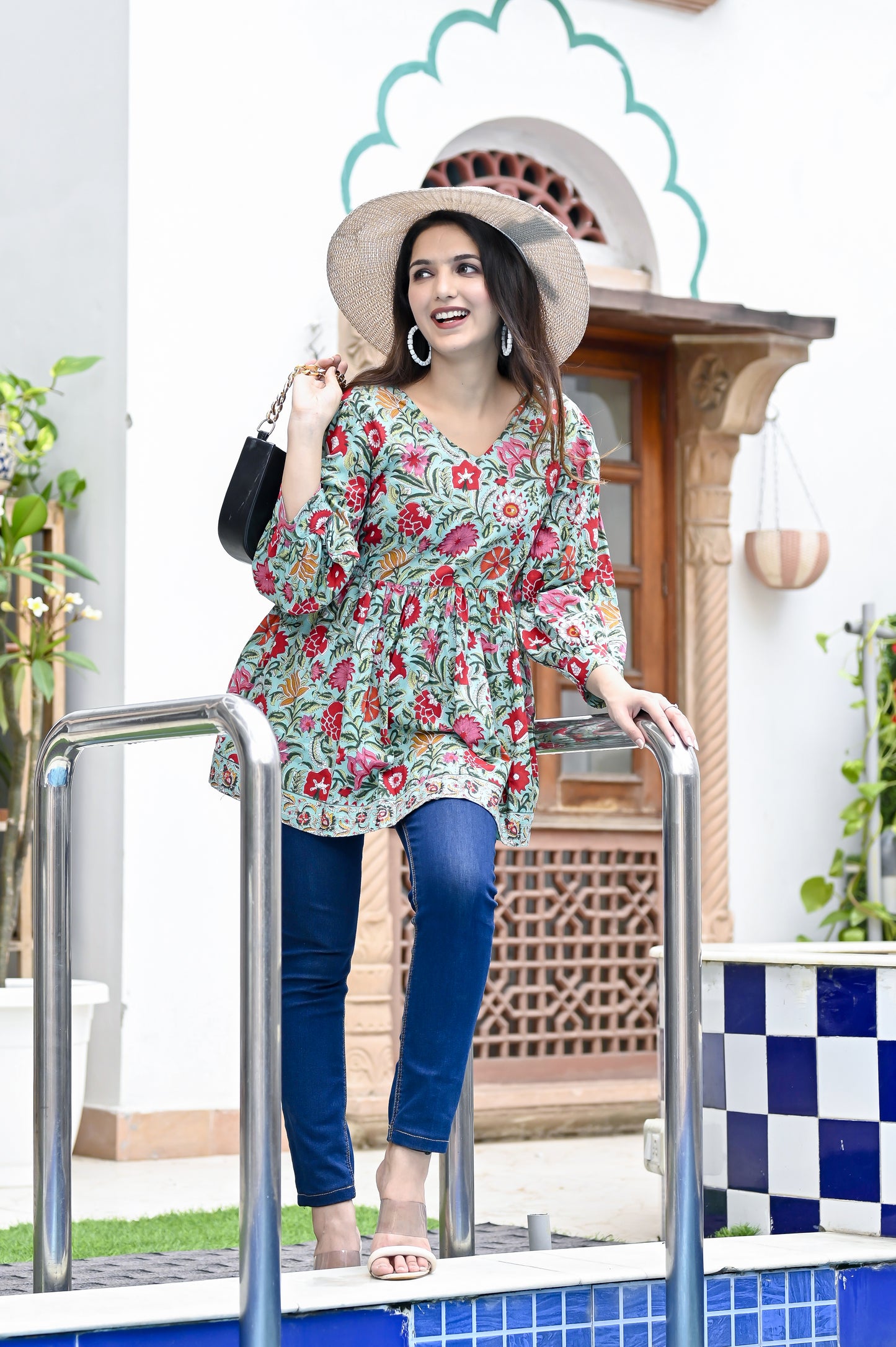 Mint Blossom Delight Top