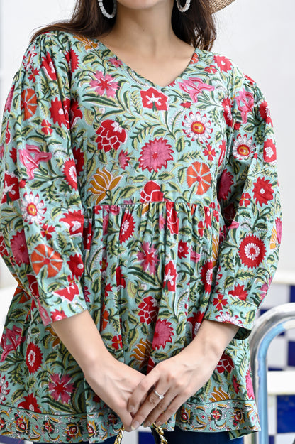 Mint Blossom Delight Top