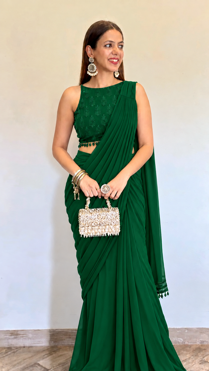 Anaya Pre-Draped Saree Set
