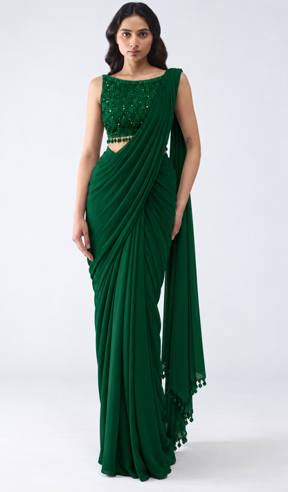 Anaya Pre-Draped Saree Set