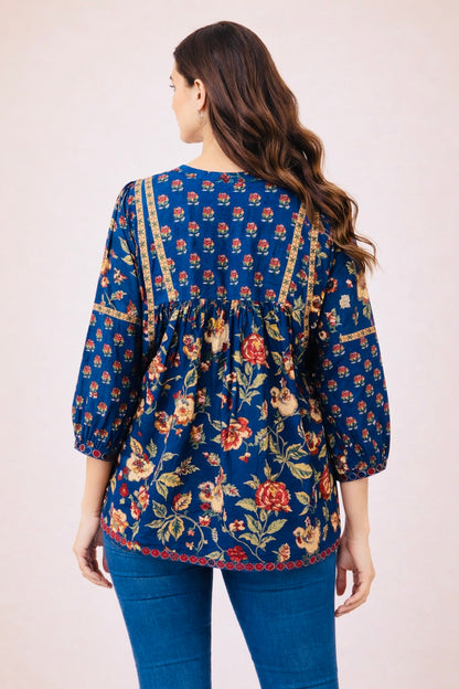 Boho Bloom Fiesta Top