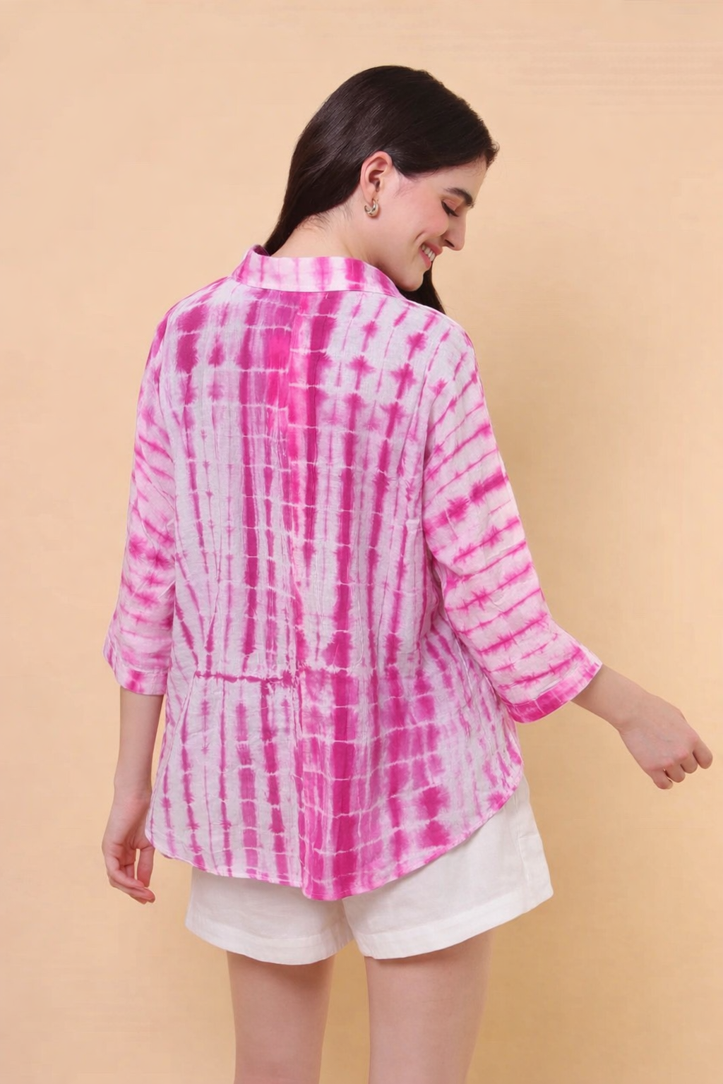 Pink Lightening Tie-Dye Shirt