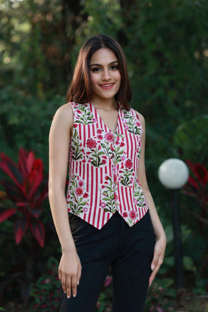 Cute Chaos Stripes Vest