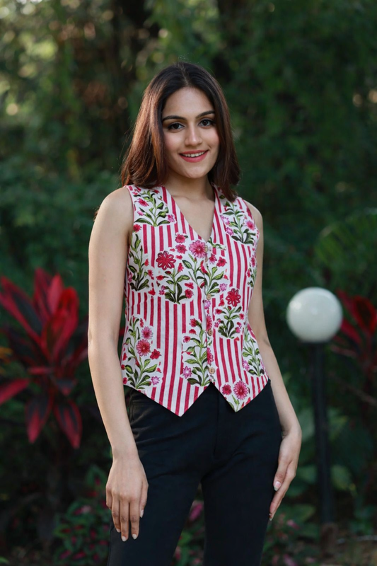 Cute Chaos Stripes Vest