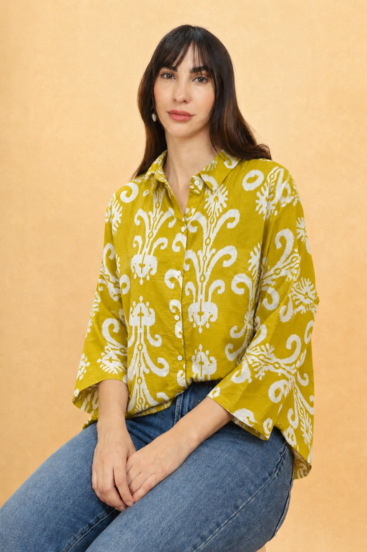 The Ikat Era Free Size Shirt