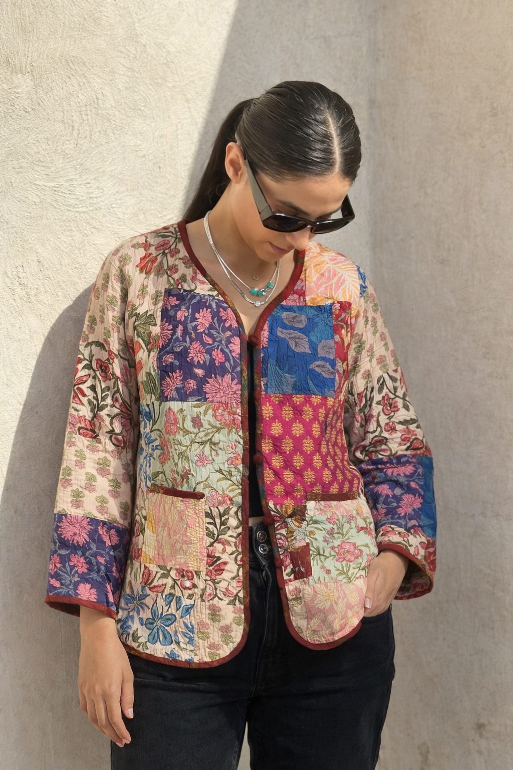 Quilted Patch Jaipur Winter Jacket