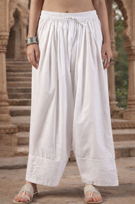 White Farshi Salwar