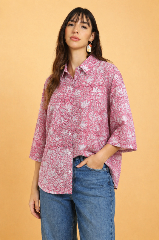 Petal Poetry Free Size Shirt