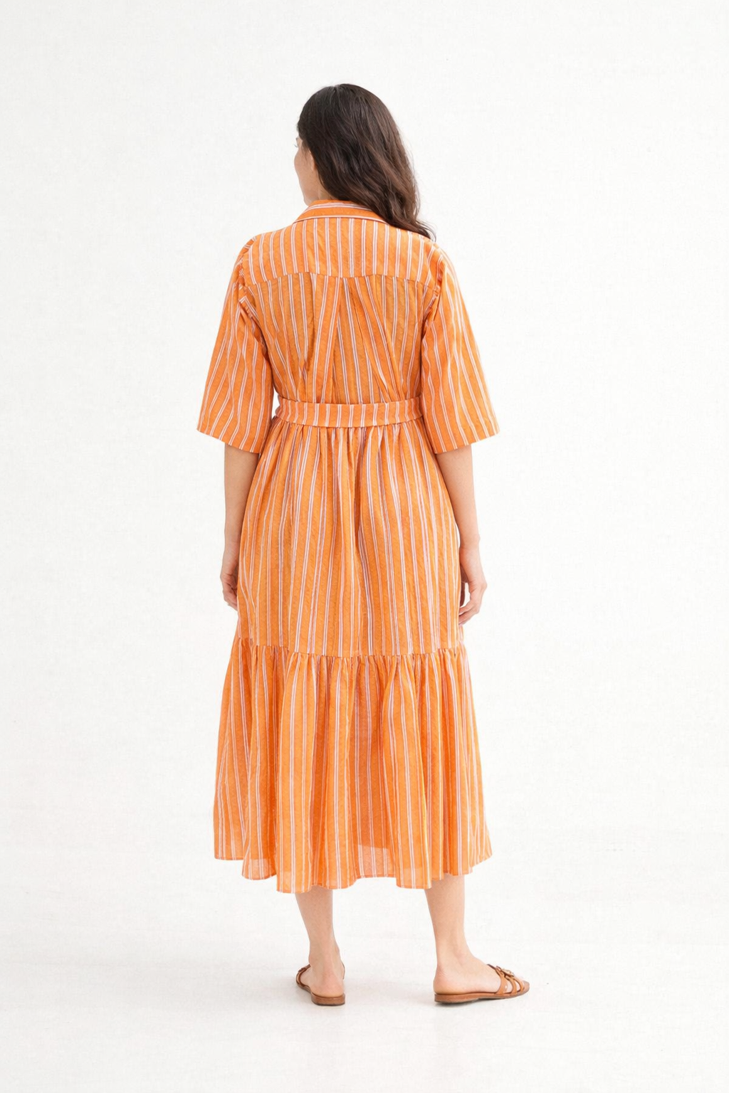 Orange you Glad Midi Dress