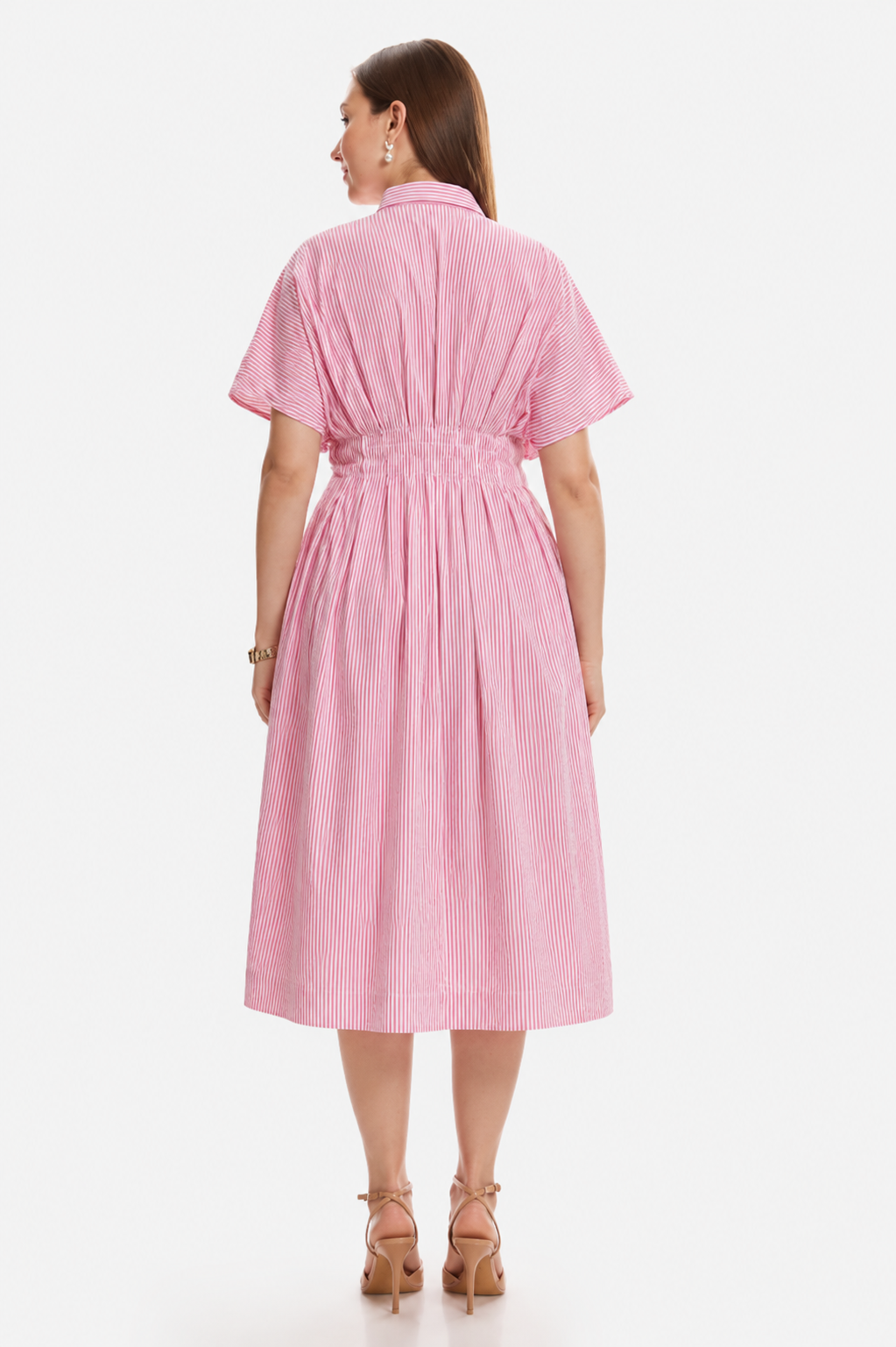Pink Postcard Shirt Dress
