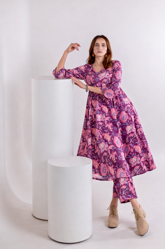 Plum Perfect Kurta Set