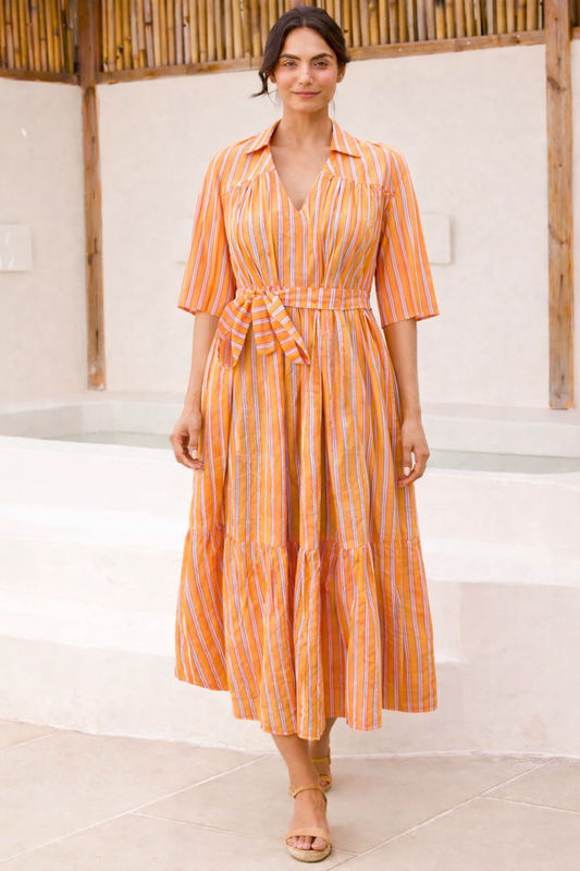 Orange you Glad Midi Dress