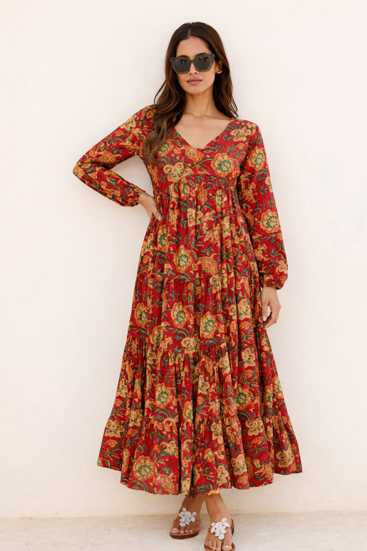 Teracotta Bloom Dress