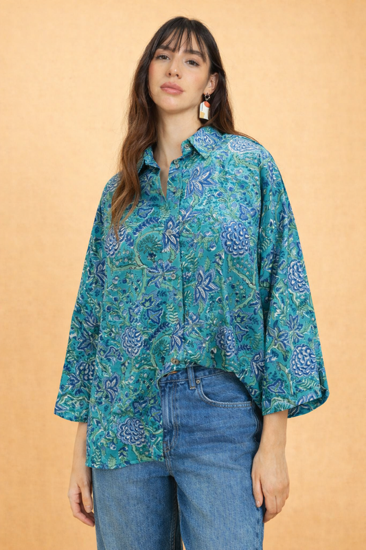 Turquoise Tangle Free size Shirt