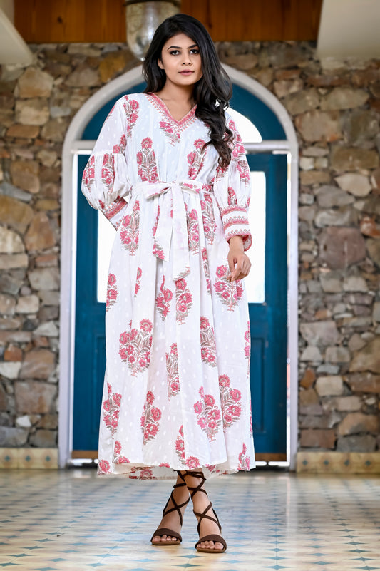 Mughal Mirage Maxi Dress with lining