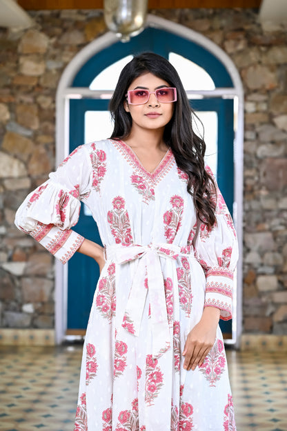 Mughal Mirage Maxi Dress with lining