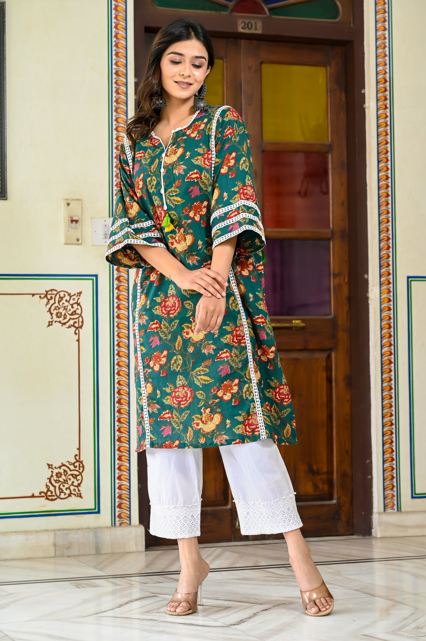 Garden Rhapsody Afghan Chogha Only without Pants