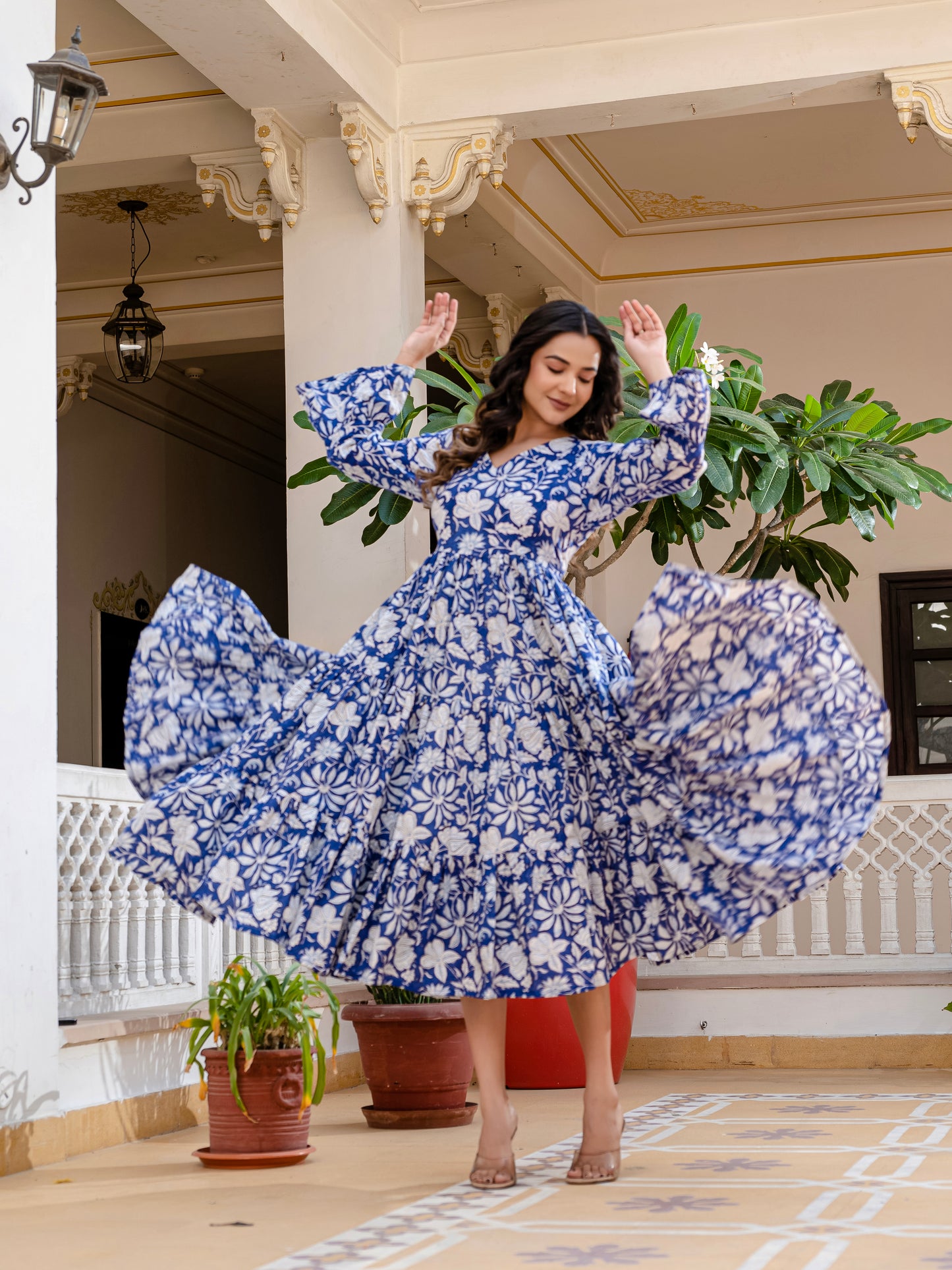 Cloud and Cobalt  Dress