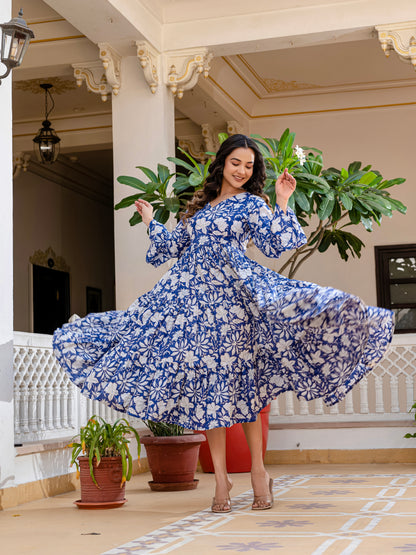 Cloud and Cobalt  Dress