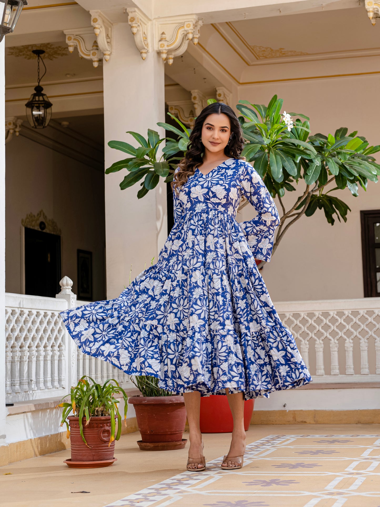 Cloud and Cobalt  Dress
