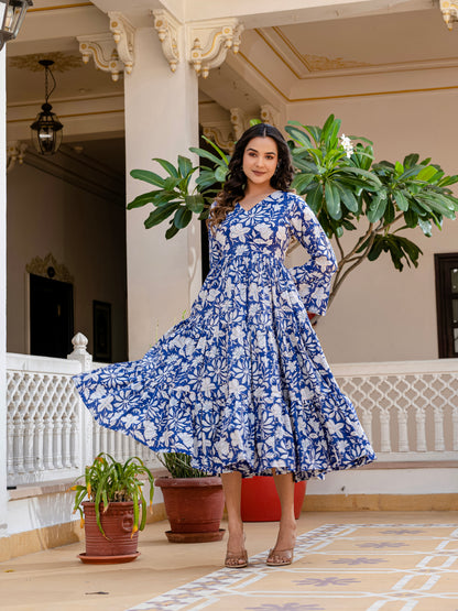 Cloud and Cobalt  Dress