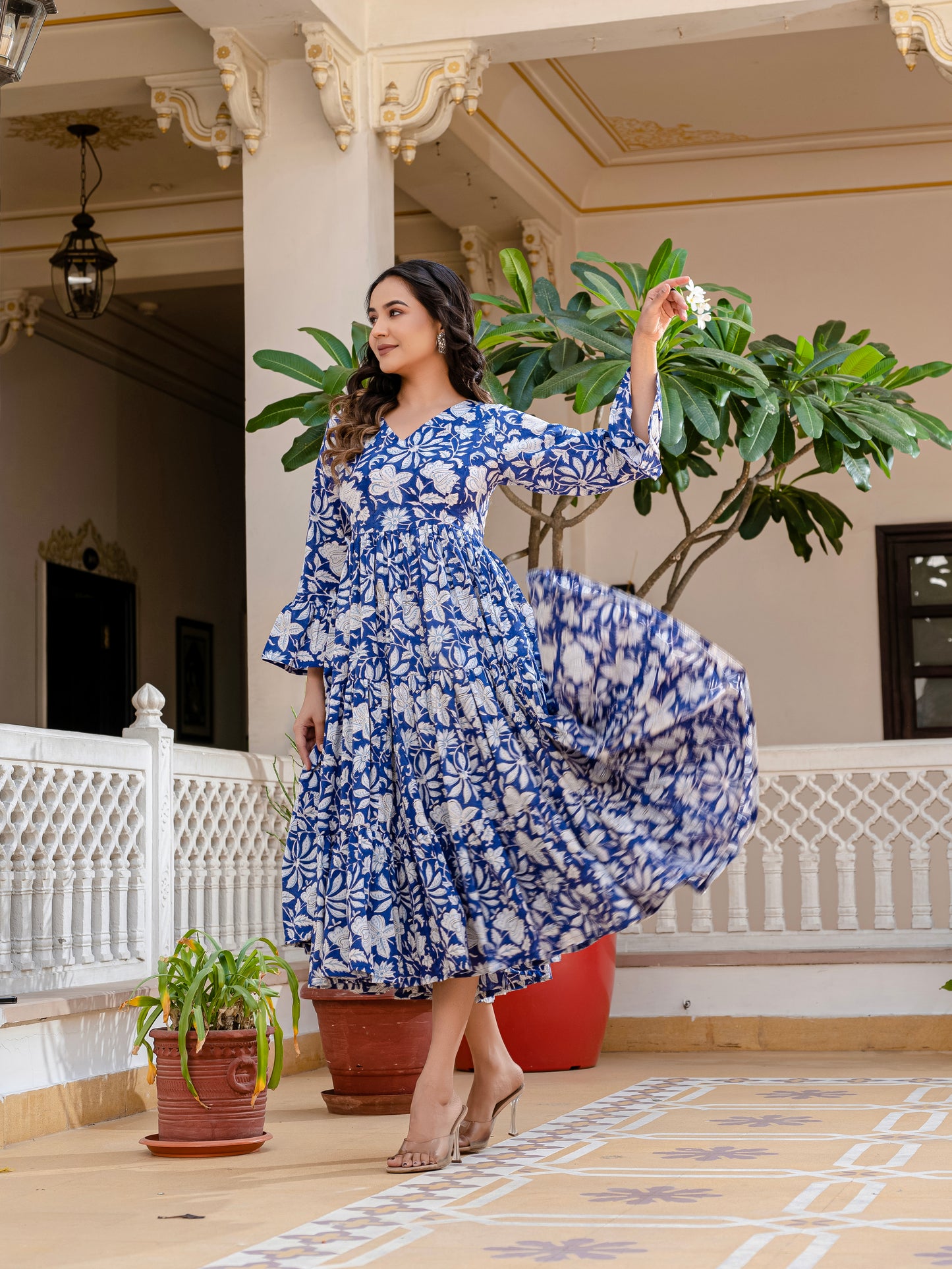 Cloud and Cobalt  Dress