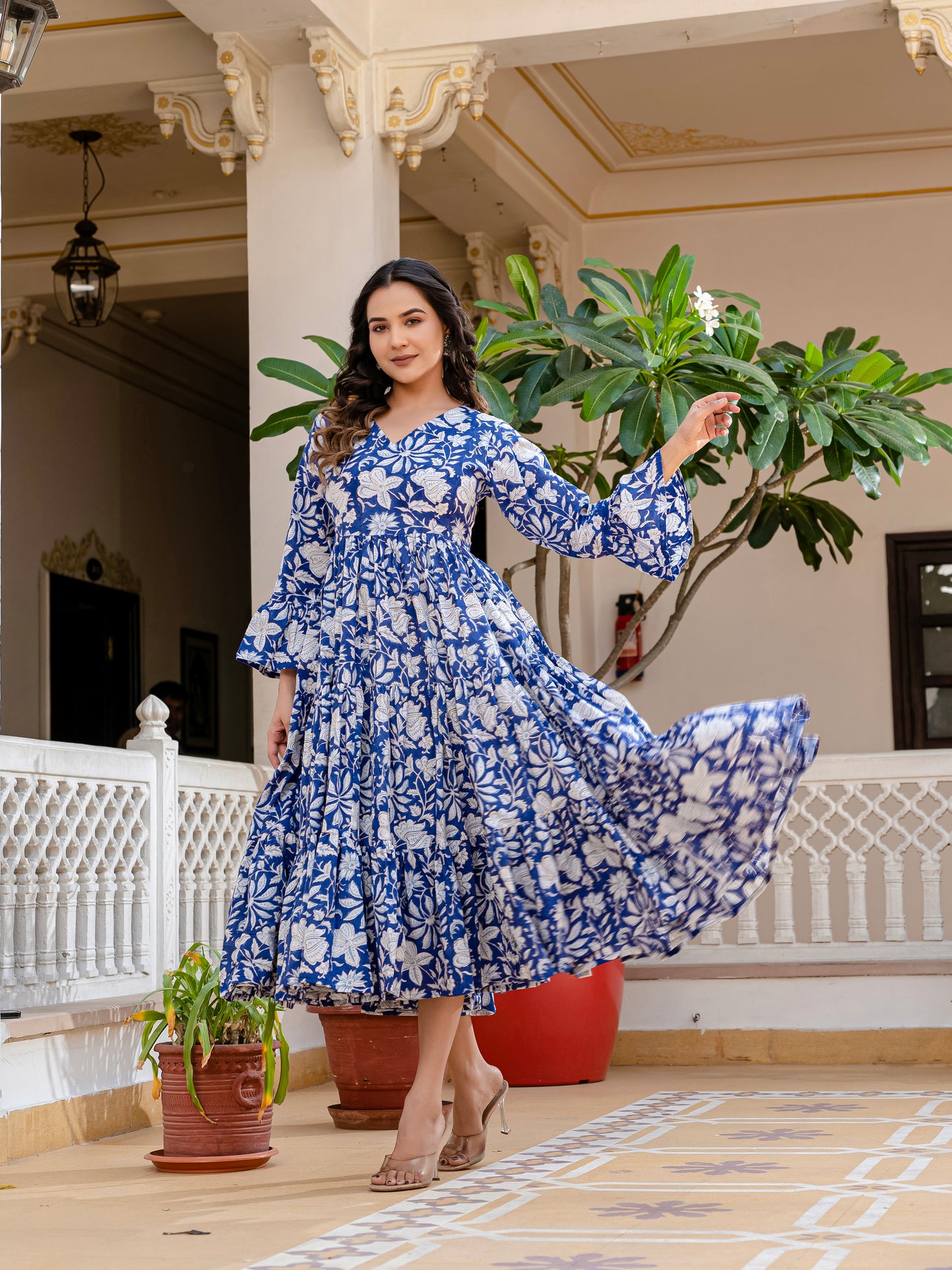 Cloud and Cobalt  Dress