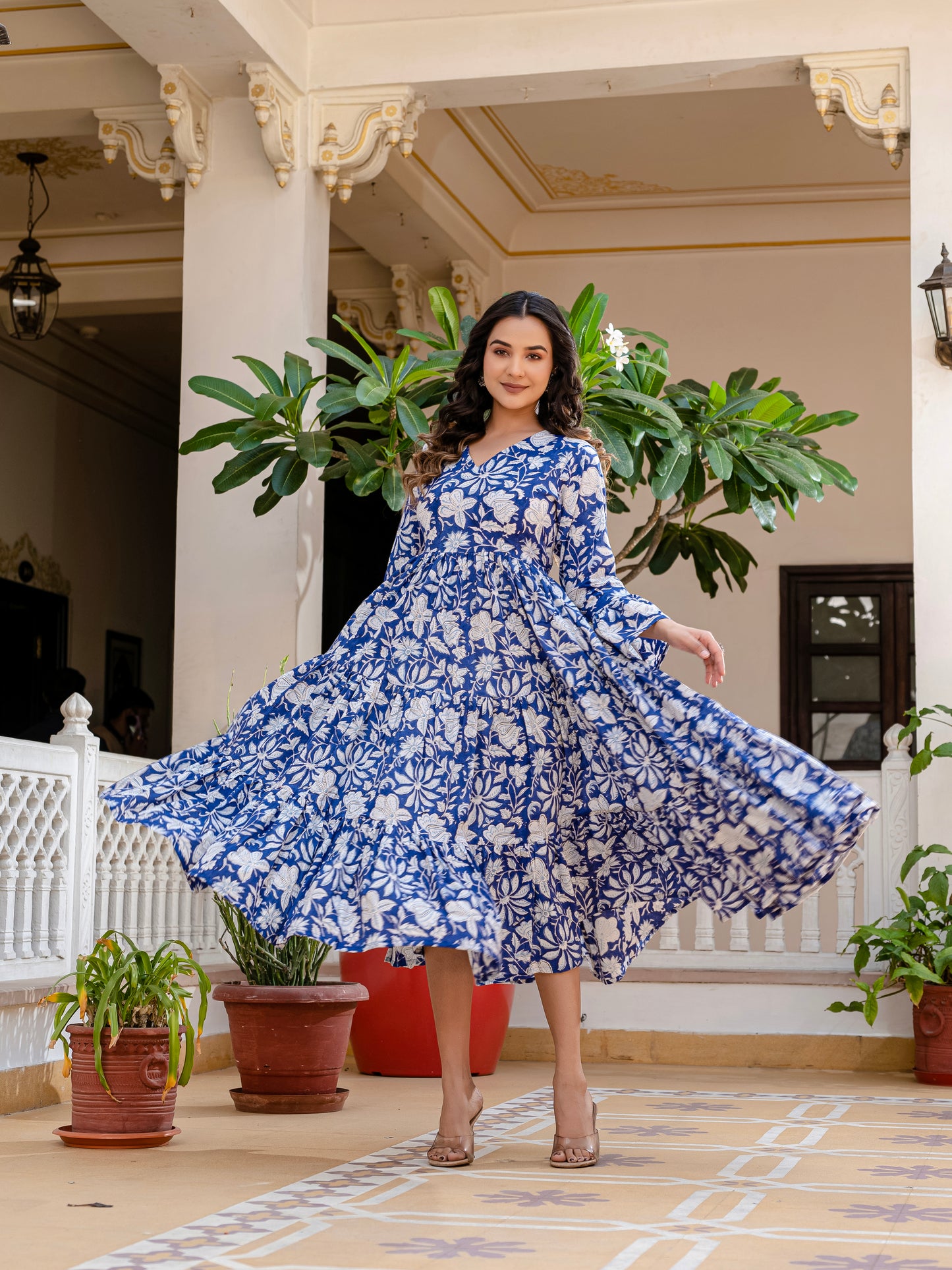 Cloud and Cobalt  Dress