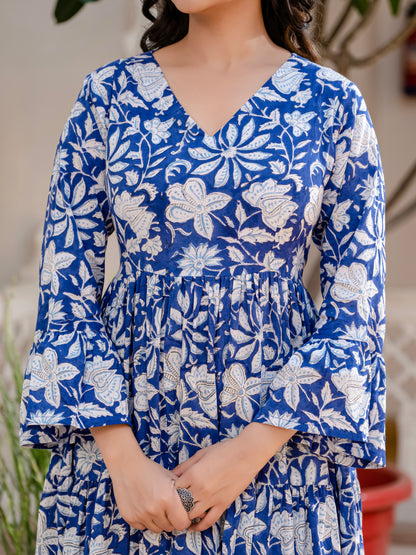 Cloud and Cobalt  Dress