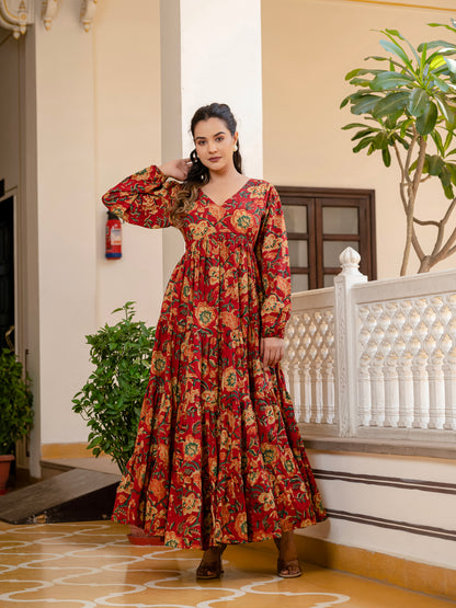 Teracotta Bloom Dress