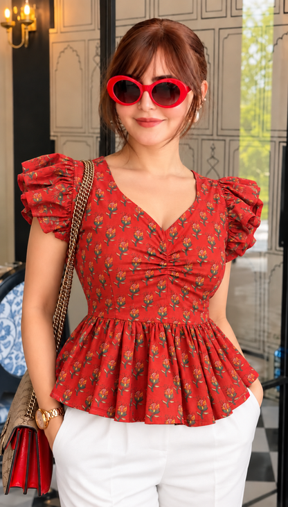 Rosy Charm Top