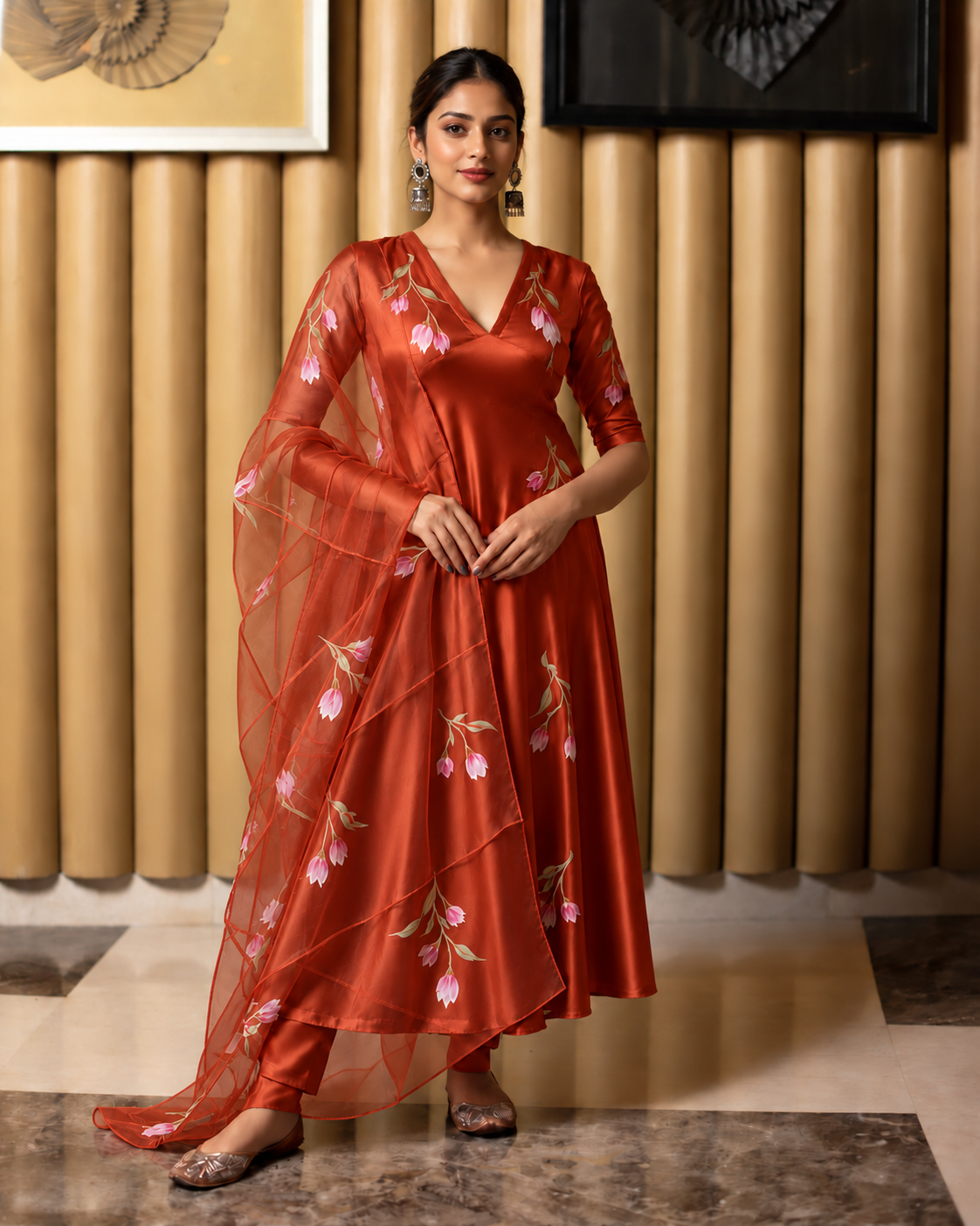 Rabia Hand Painted Suit Set