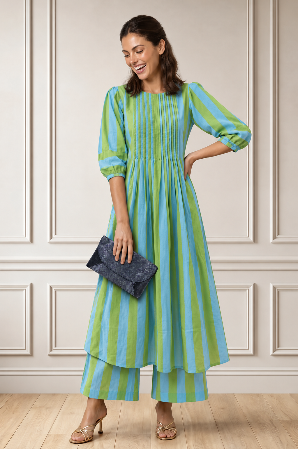 Mint To Be Blue Kurta Set