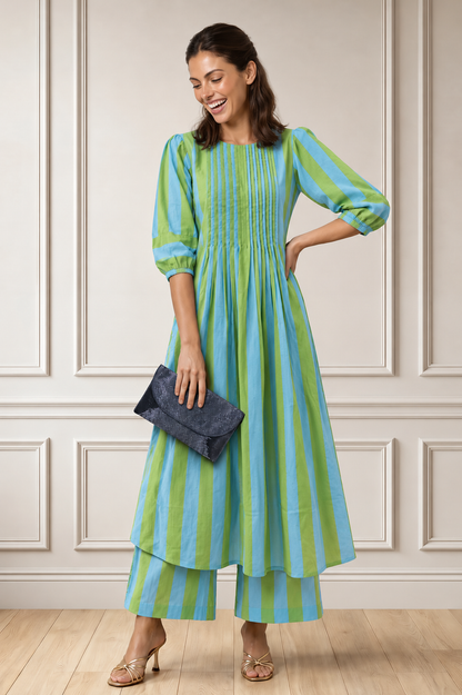 Mint To Be Blue Kurta Set
